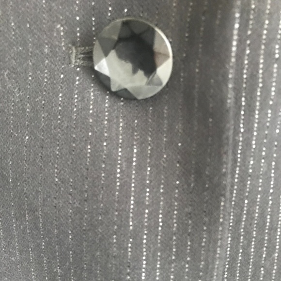 Ann Taylor Black Metalic Silver Jacket. 8 - Picture 4 of 5